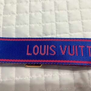 Blue and Magenta Sporty Handbag Purse Strap